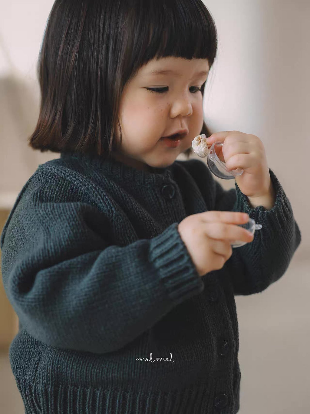 Korean Kidswear Classic Knit Cardigan - 2 Colors
