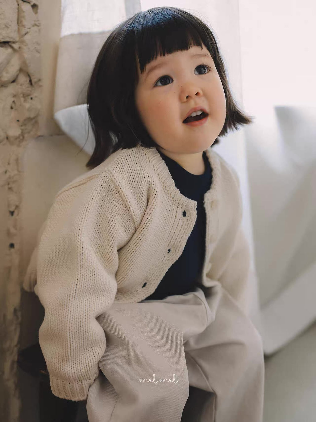 Korean Kidswear Classic Knit Cardigan - 2 Colors