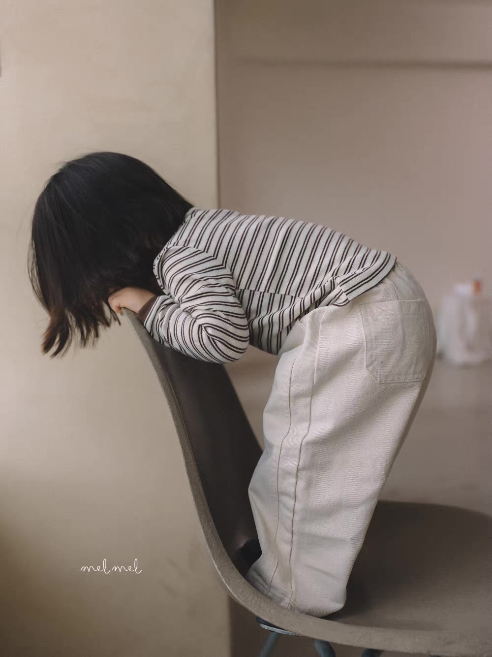 Korean Kidswear Cotton Striped Long Sleeve Tee