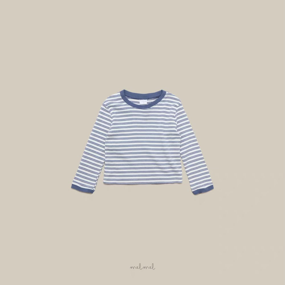 Korean Kidswear Cotton Striped Long Sleeve Tee