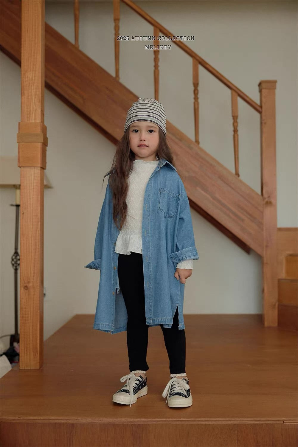 Korean Kidswear Lace Trim Ribbed Leggings - 3 Colors