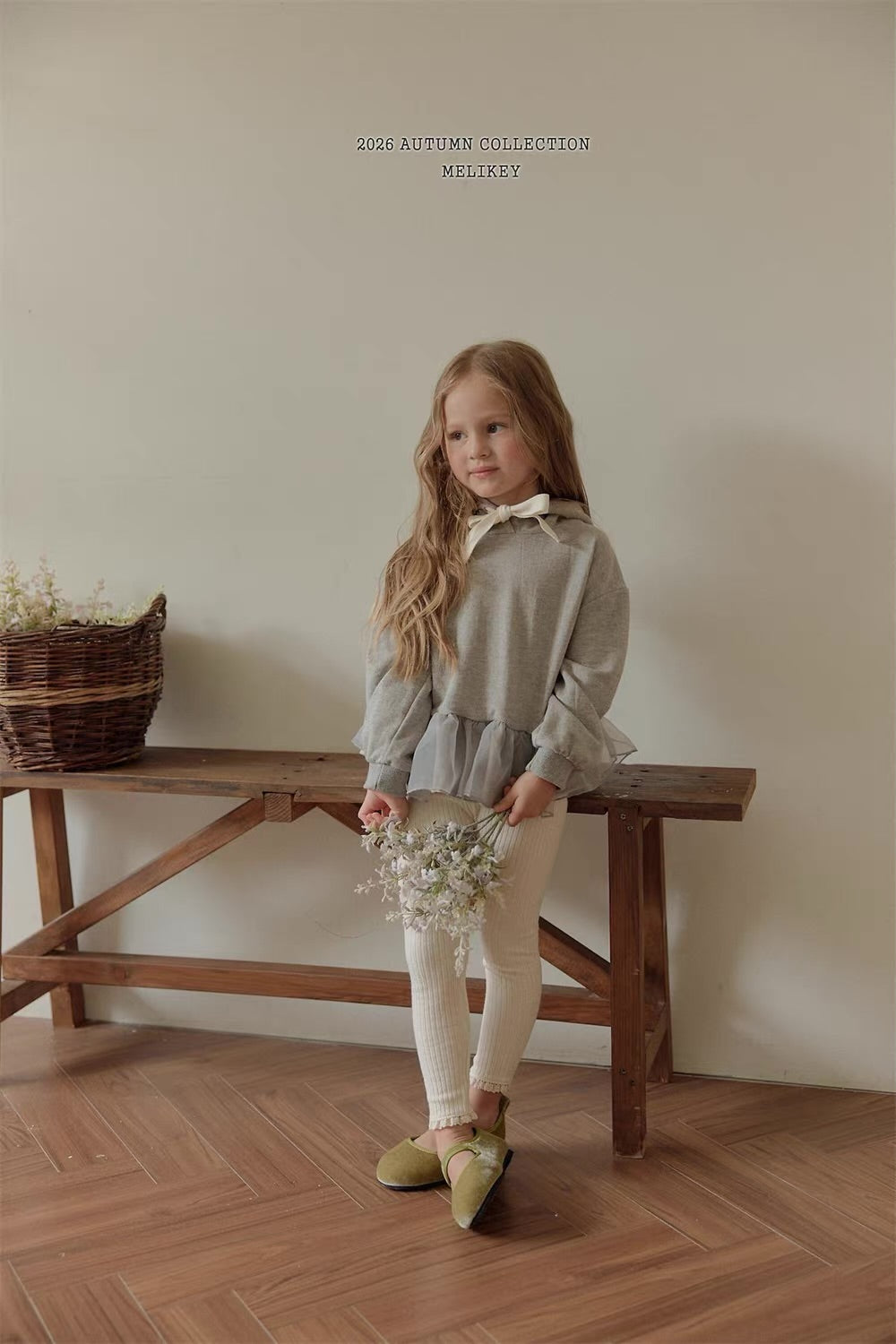 Korean Kidswear Lace Trim Ribbed Leggings - 3 Colors