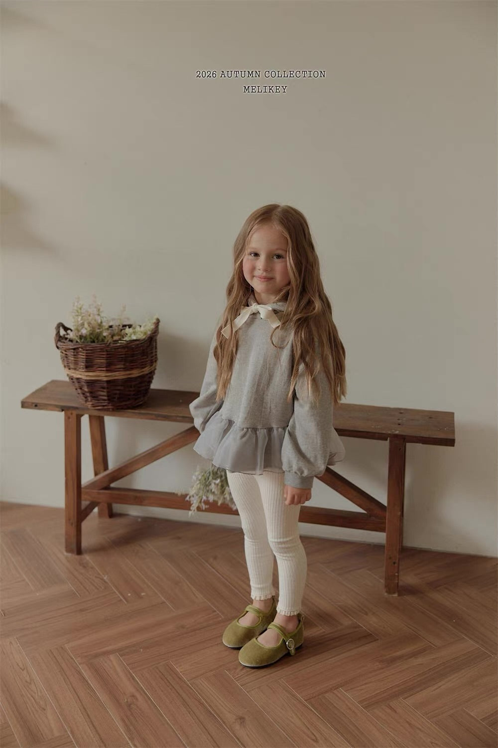 Korean Kidswear Lace Trim Ribbed Leggings - 3 Colors