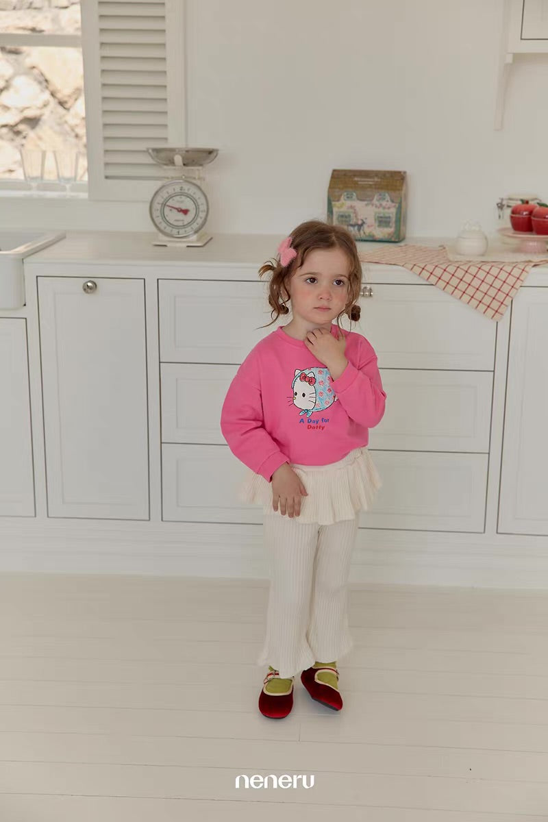 Korean Kidswear Kitty Graphic Sweatshirt - 3 Colors