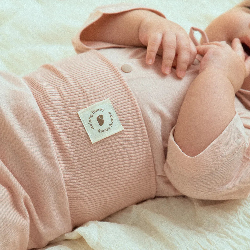 Mallanghanee Bamboo Light 3/4 Sleeve Baby Pajama Set – Pink