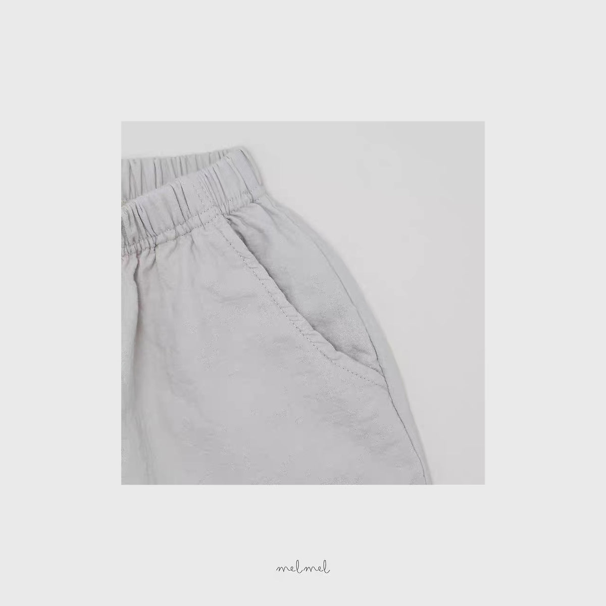 Korean Kidswear Relaxed Wide-Leg Pants – Beige / Charcoal