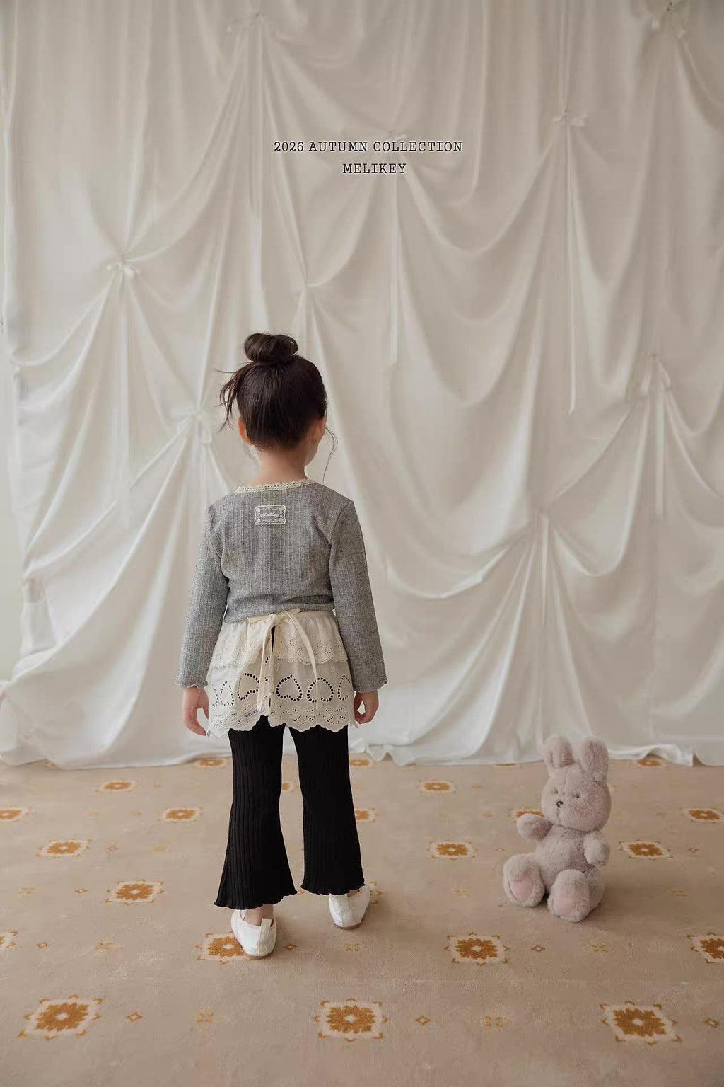 Korean Kidswear Ribbed Flare Pants – 4 Colors