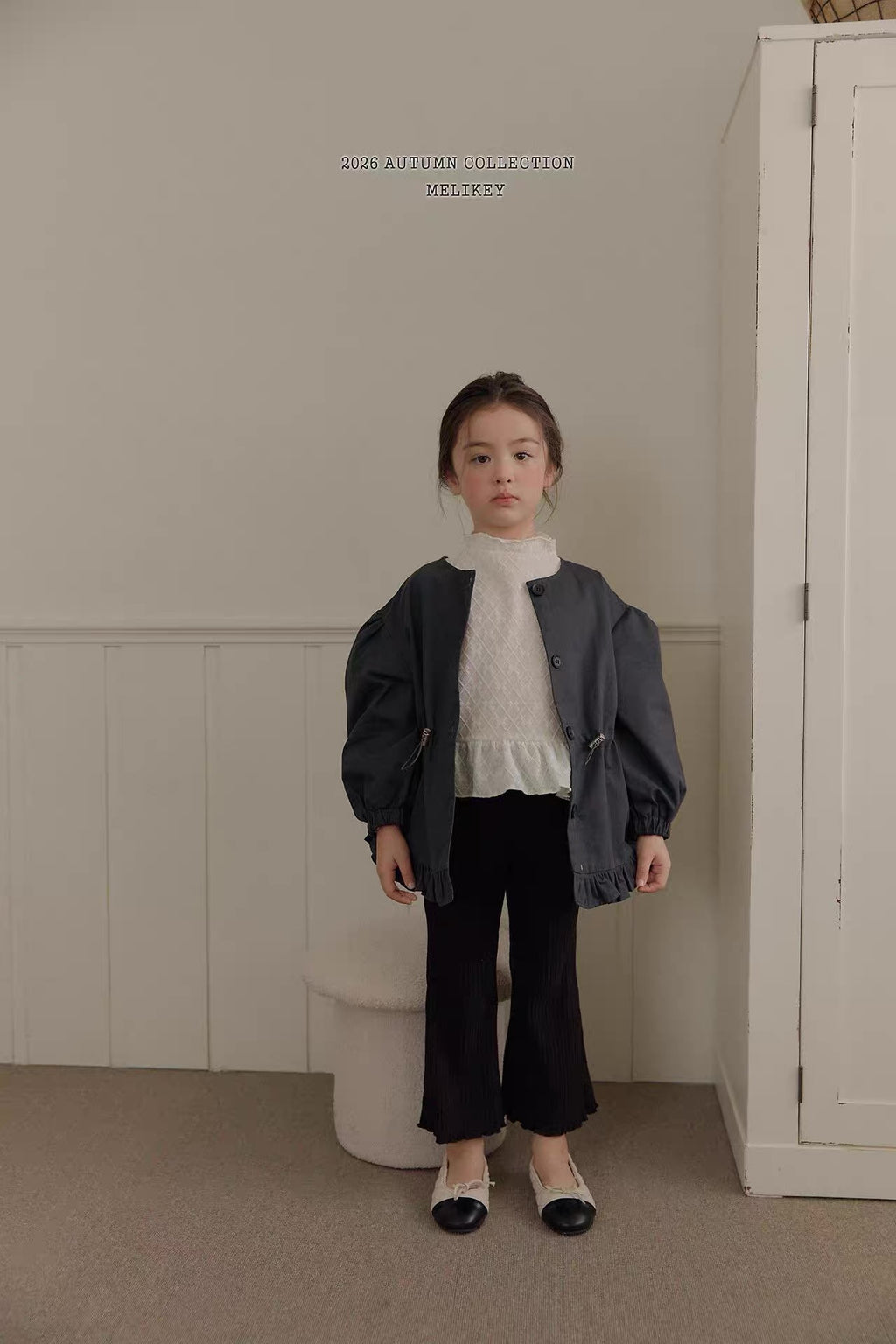 Korean Kidswear Ribbed Flare Pants – 4 Colors