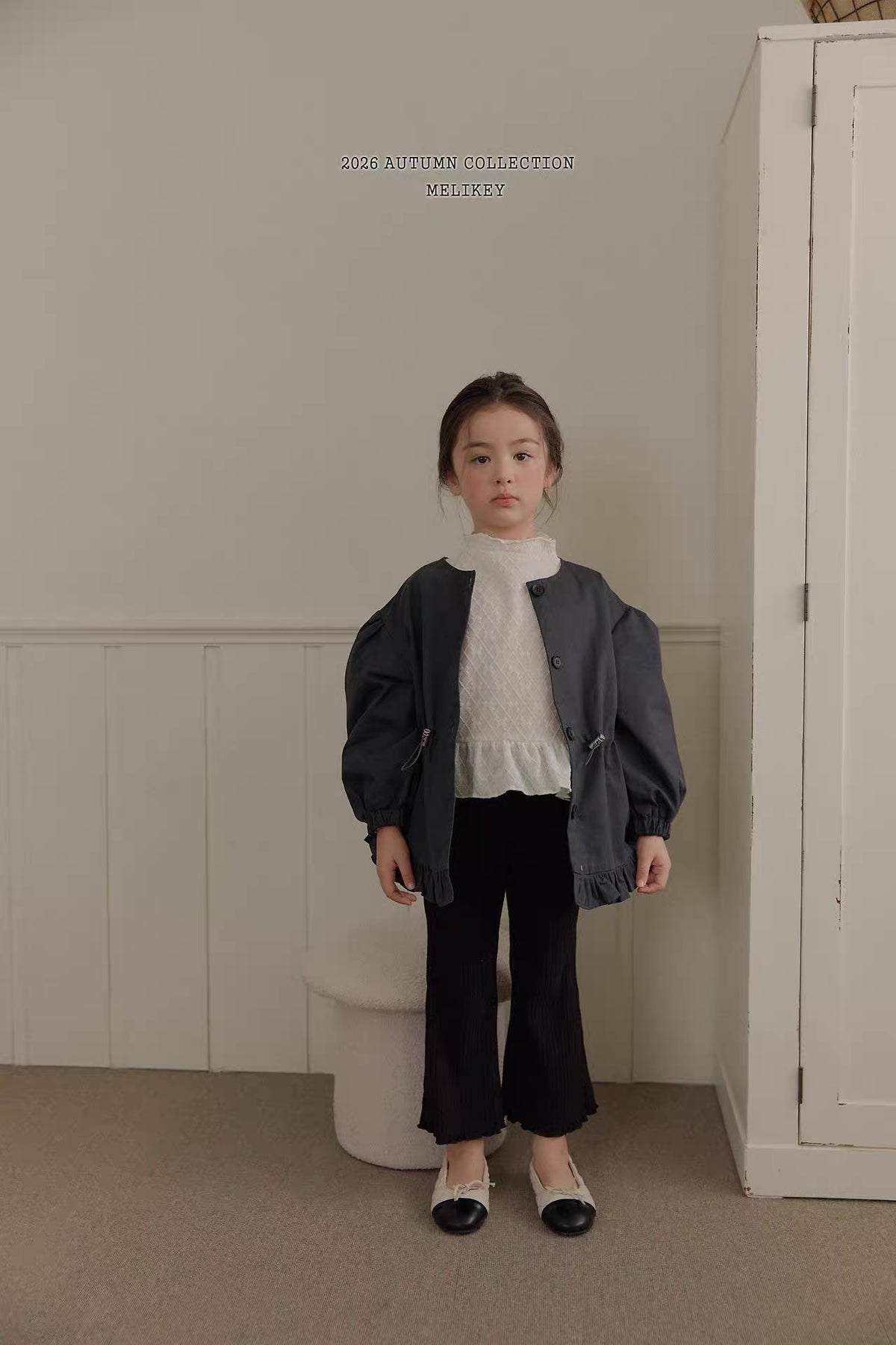 Korean Kidswear Ribbed Flare Pants – 4 Colors