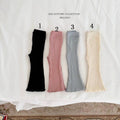 Korean Kidswear Ribbed Flare Pants – 4 Colors