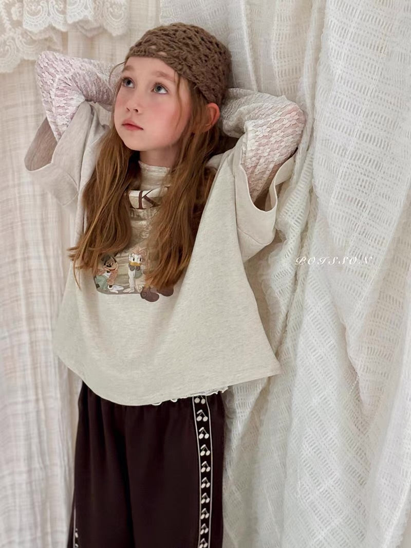 Korean Kidswear | Vintage Cartoon Graphic Oversized T-Shirt