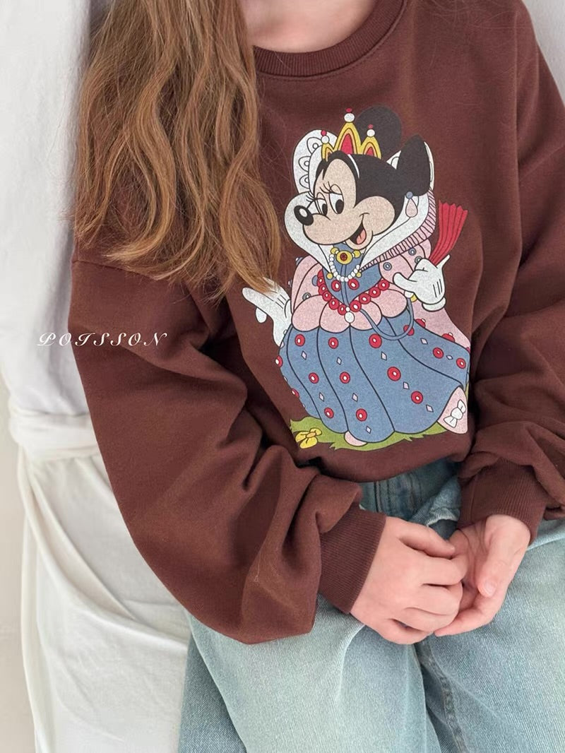 Korean Kidswear | Princess Minnie Graphic Sweatshirt