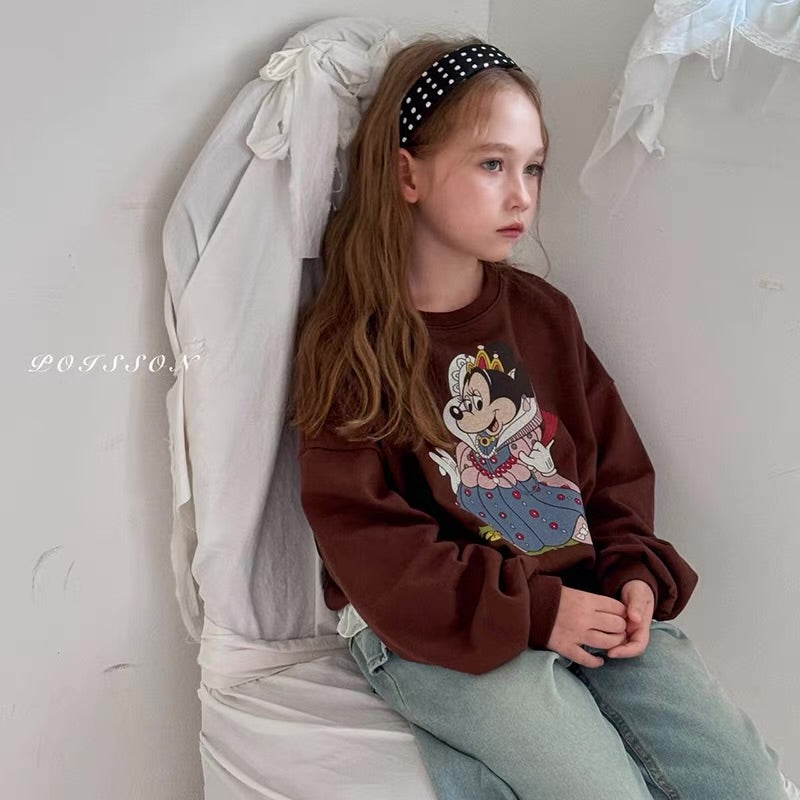 Korean Kidswear | Princess Minnie Graphic Sweatshirt