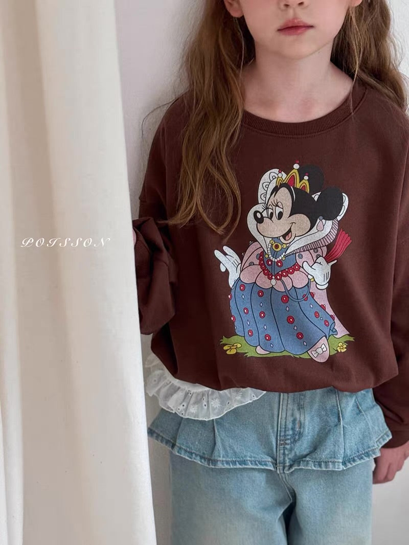 Korean Kidswear | Princess Minnie Graphic Sweatshirt