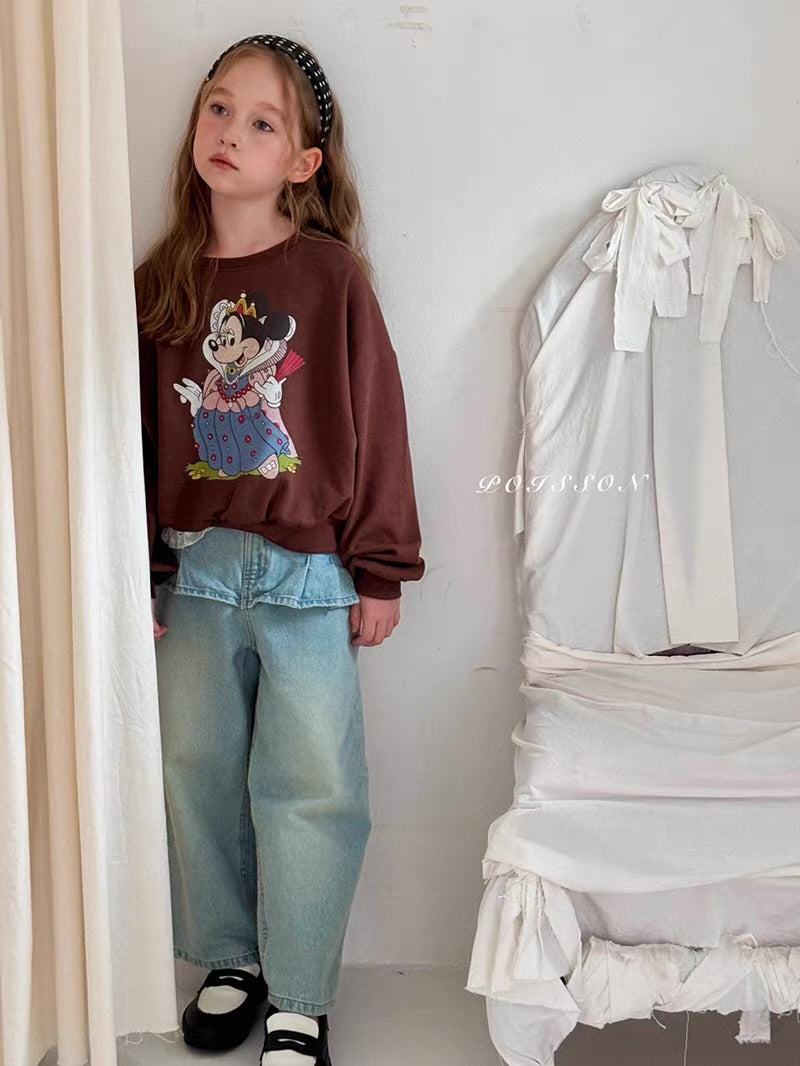Korean Kidswear | Princess Minnie Graphic Sweatshirt