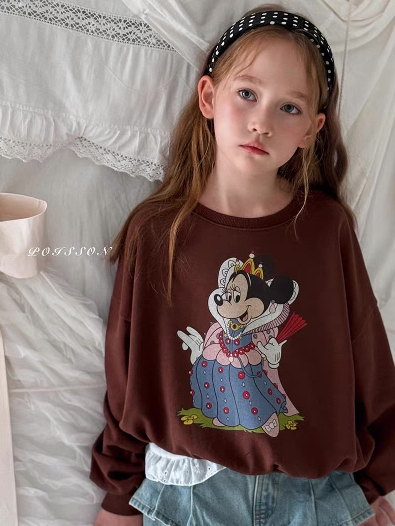 Korean Kidswear | Princess Minnie Graphic Sweatshirt