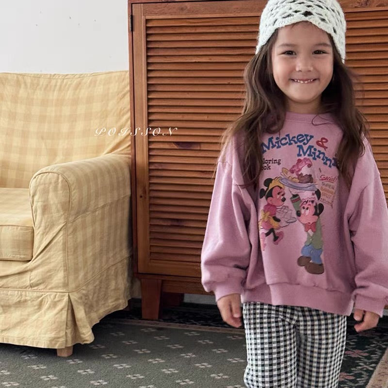 Korean Kidswear | Mouse Dessert Graphic Sweatshirt