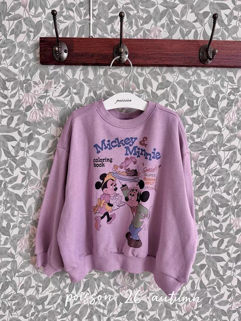 Korean Kidswear | Mouse Dessert Graphic Sweatshirt