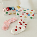 Korean Kidswear | Daily Dot Non-Slip Kids Socks 6-Pack Set