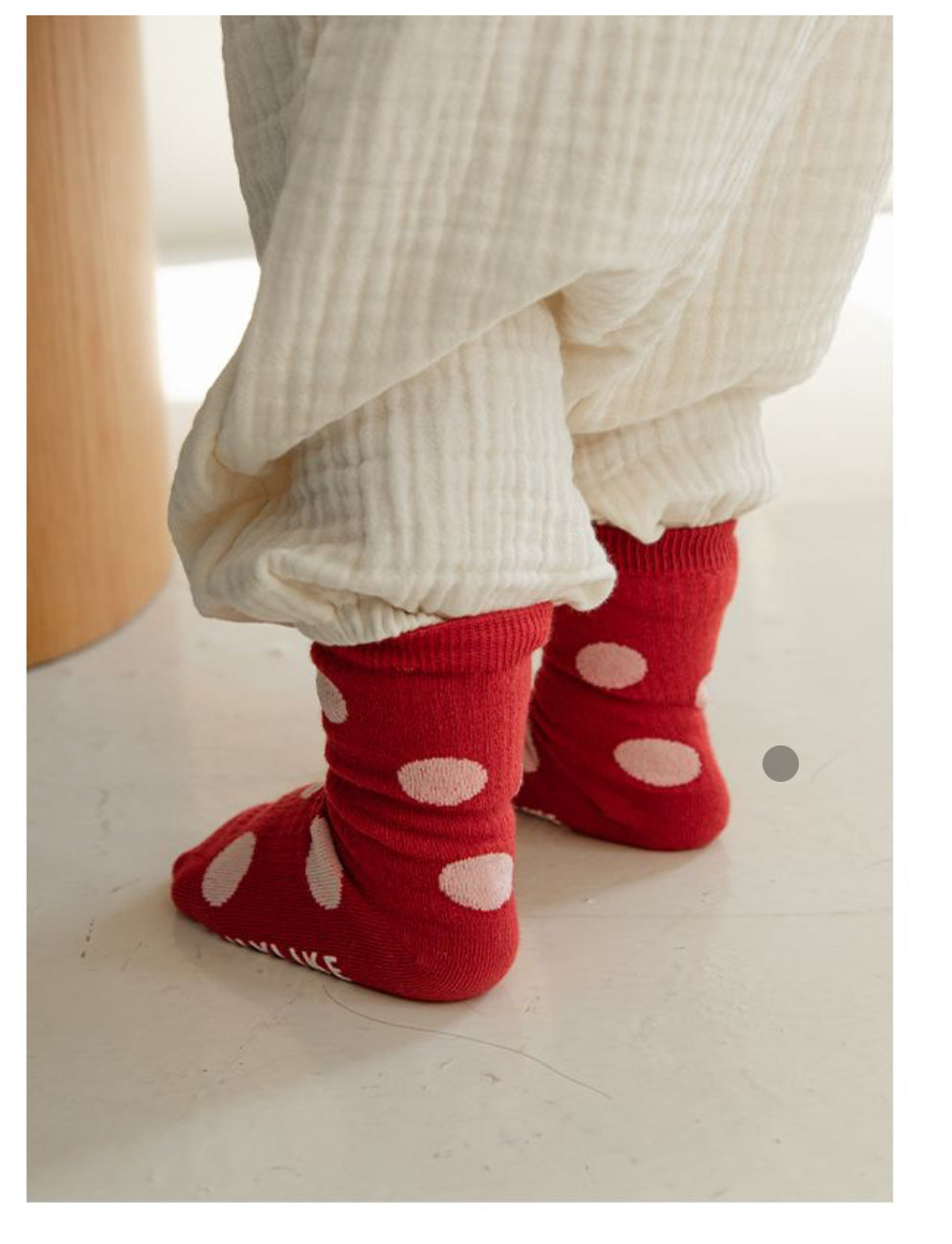 Korean Kidswear | Daily Dot Non-Slip Kids Socks 6-Pack Set