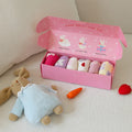 Korean Kidswear | Bunny Non-Slip Kids Socks 6-Pack Gift Set